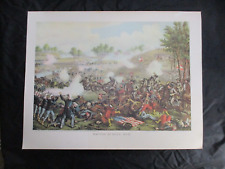 24 x 18  1960 Kurz & Allison Civil War Print - Battle Of Bull Run or Manassas picture