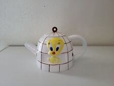 Vintage 1997 Giftco Tweety Bird Birdcage Ceramic Teapot Warner Brothers picture