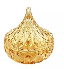 Hershey’s Kisses Crystal Covered Candy Dish Gold Godinger 5