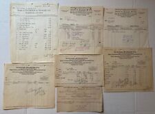 1886-1923 7pcs Ephemera Invoices Receipts Corsets Lard Dry Goods Antique Paper picture