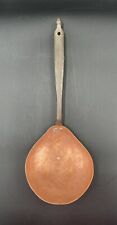 19TH Century French Hand- Beaten COPPER & Iron Skimmer/Spoon (A3) picture