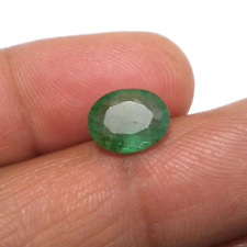 Wonderful Zambian Emerald Oval Shape 2.85 Crt Huge Green Faceted Loose Gemstone picture