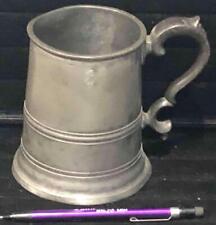 Antique Irish Pewter Pint Mug or Tankard, J. AUSTEN, Cork, c. 1830 picture