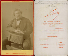 Lopez, Paris, Dumas Father Vintage Albumen Print CDV. Albumin Print 7 picture
