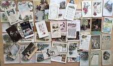 55 Postcards OLD FOLKS AT HOME SWEET HOME Lot LARGE LETTER Family Comic Homeward picture