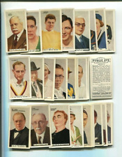 1935 Godfrey Phillips Cigarettes In The Public Eye 54 Card Collector Set picture