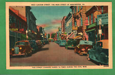Postcard Loudon Street Main Street Of Winchester Virginia VA picture