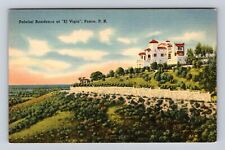 Ponce Puerto Rico Palatial Residence At El Vigia Caribbean Sea, Vintage Postcard picture