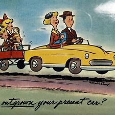 Postcard TX Beeville Joe's Chevrolet Co. Comic Advertisement Pramar Adv. 1950s picture