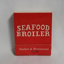 Vintage Seafood Broiler Market Restaurant Matchbook Tarzana Lakewood Advertising picture