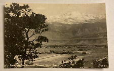 Vintage RPPC Postcard View Of Pikes Peak from Colorado Springs, CO picture