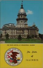 State Capitol Building At Springfield Illinois Postcard C77 picture