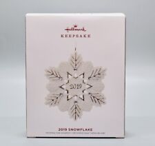 Hallmark 2019 Snowflake Ornament Porcelain BEAUTIFUL in box by Ruth Donikowski picture