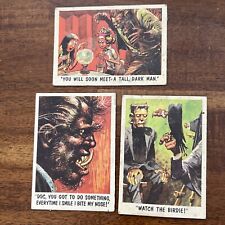 YOU'LL DIE LAUGHING card Lot Of 3 # 49 35 59 Topps 1959 Topps/Bubbles picture