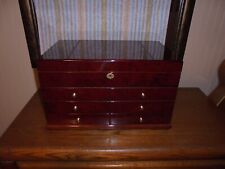 Large Humidor With Removable Tray, Adjustable Partitions, 2 Drawers & Hygrometer picture