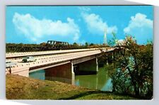 OH-Ohio, The Maumee River Bridge On Ohio's Turnpike, Antique, Vintage Postcard picture