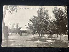1909 Antique TRACY MINNESOTA CENTRAL PARK MI Rppc Photo Postcard B&w Rare picture