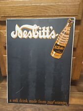 1938 Nesbitt's California Orange Menu Board Sign Nesbitts Original 17x23 inch picture