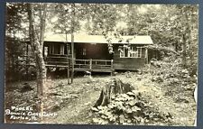 Phoebe Cabin. Bonnie Oaks Camp. Fairlee Vermont Real Photo Postcard. VT RPPC picture