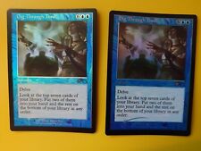 MTG Card.  Dig through Time x2  , FOIL Instant Rare Promo  2 cards picture