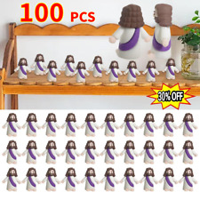 100X Mini Jesus Figurine Easter Decorations, Tiny Baby Jesus Figurines in Bulk picture
