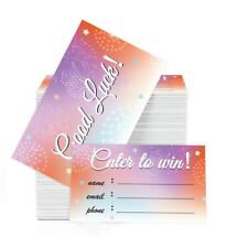 120pcs Colorful Enter to Win Cards 3.5 x 2 Inch Raffle Tickets Cards Entry Fo... picture