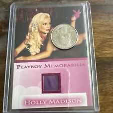 HOLLY MADISON  PLAYBOY CARD playmate memorabilia cloth patch Rare PINK FOIL picture