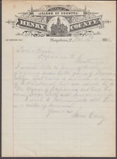 Henry County Napoleon OH Clerk of Courts letter re Leland & Myers 1886 picture
