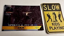 1994 CLASSIC MORTAL KOMBAT 2 SPIKES & PIT II CHASE CARD JAX SP8 picture
