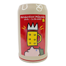 Official 2003 Oktoberfest Munich German Bavarian Beer Stein 1 Liter Collectible picture