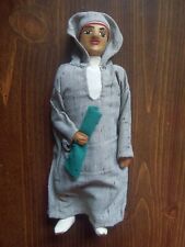 Vintage Ethnic Middle Eastern Wood Doll with Clothes picture