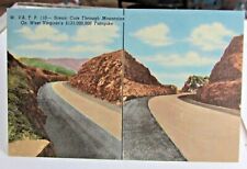 vintage West Virginia Postcard WV. Turnpike Cuts Through the Mountains Travel picture