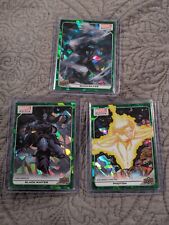 2023 Upper Deck Marvel Platinum Green Crackle 3-Card Lot #'d /99 - See Photos picture