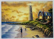 Get Well Card “Just A Little Note Of Cheer” Lighthouse Playful Beach Home P3 picture