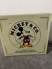 Vintage Fossil Mickey Co Limited Edition Watch Collectible Wood Toy 03414/15000 picture