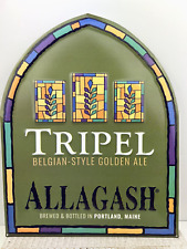 Allagash Brewery (Portland, Main) TRIPEL Belgian golden ale TIN Metal Beer Sign picture