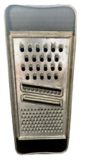 Ekco Metal Grater Slicer 10.5 inch long handles Vintage Kitchenware USA picture