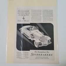 1932 Studebaker Triumphant New Studebakers AD Ephemera Advertisement picture