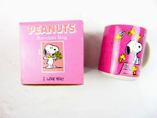 Vintage Peanuts I Love You Porcelain Mug Willitts Design picture