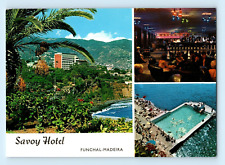 The Savoy's Galaxia Night Club Private Lido Pool Funchal Madeira Por Postcard C1 picture