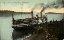 NRL Steamer Ship Chippewa at Lewiston NY 1908 Used Postcard picture