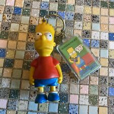 Vintage 1990 Bart Simpson Keychains Red Shirt And Underachiever picture