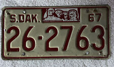 Good Solid 1967 SOUTH DAKOTA  LICENSE PLATE See My Other Plates picture