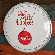 Coca-Cola Vintage Inspired Round Glass Dome Thermometer (12
