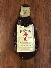 Vintage Seagram's Seven Crown Whiskey Inflatable 34”Advertising Bottle New picture