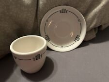“21” CLUB NYC RESTAURANT VINTAGE RARE DEMITASSE CHINA CUP & SAUCER CIRCA 1950 picture