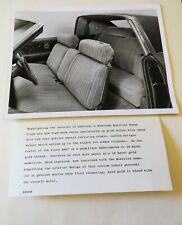 Cadillac Eldorado Biarritz Interior Press Release Photo Original 10