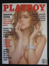 PLAYBOY Magazine July 1990 SHARON STONE NUDE Cover Jaqueline Sheen QUINCY JONES picture