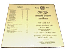 1981 SCL SEABOARD COAST LINE JACKSONVILLE TAMPA DIVISIONS EMPLOYEE TIMETABLE #8 picture