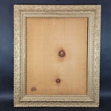 Vintage Gold Wooden Frame Pressed Wood No Glass 25x21 picture